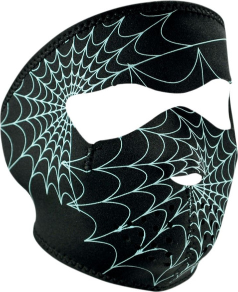 Masca Fata Full Face Glow-in-the-dark Spider Web One Size Wnfm057g