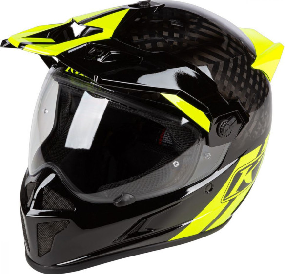 Casca Moto Touring Krios Karbon Adventure ECE Twotrak Vivid Black 2021
