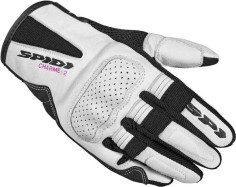 Manusi Moto Piele Sport Dama Charm 2 Negru Alb 2021