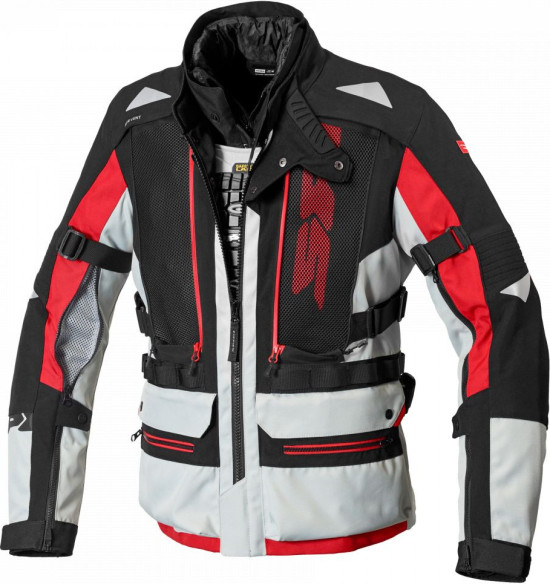 Geaca Moto Textila Touring All Road H2OUT Black Red 2021