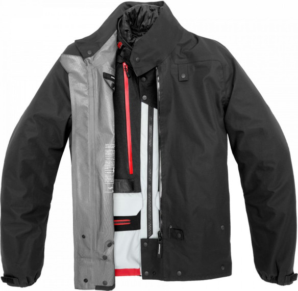 Geaca Moto Textila Touring All Road H2OUT Black Red 2021