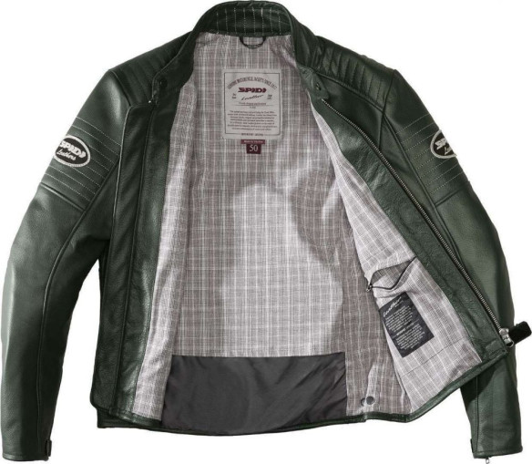 Geaca Moto Piele Clubber Green Ice 2021