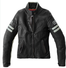 Geaca Moto Piele Dama Vintage Ice Black 2021