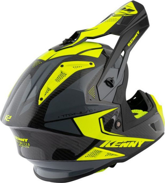 Casca Moto MX Titanium Carbon Neon Yellow 2021