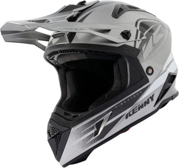 Casca Moto MX Titanium Grey Black 2021
