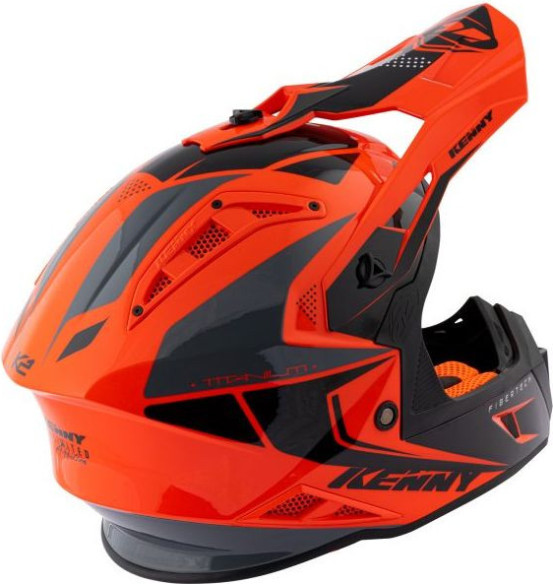 Casca Moto MX Titanium Orange Black 2021