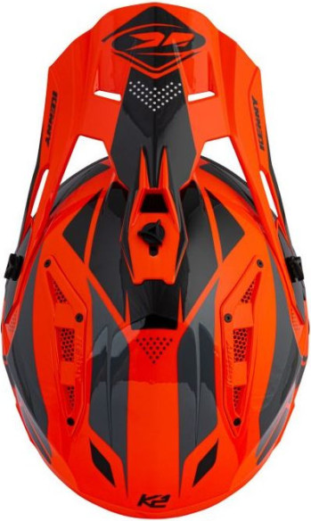 Casca Moto MX Titanium Orange Black 2021