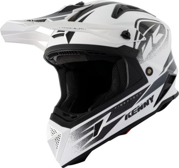 Casca Moto MX Titanium White Black 2021