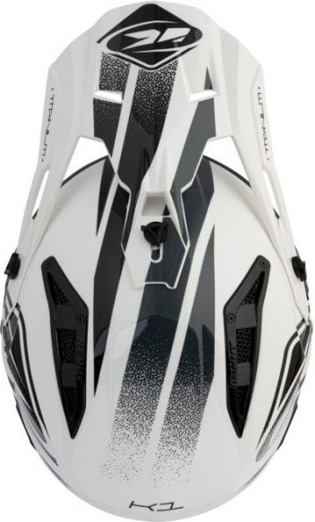 Casca Moto MX Titanium White Black 2021