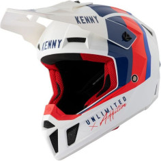 Casca Moto MX Performance White Blue Red 2021