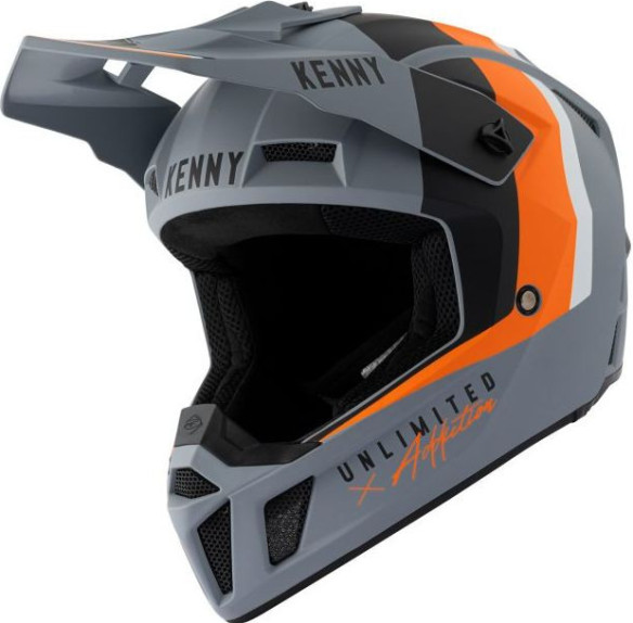 Casca Moto MX Performance Matt Grey Orange 2021