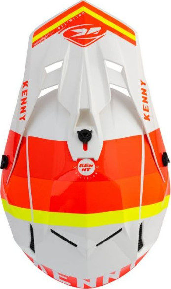 Casca Moto MX Performance White Red Orange 2021