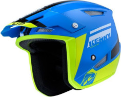 Casca Moto Jet Trial Up Blue Neon Yellow 2020