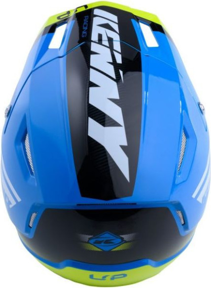 Casca Moto Jet Trial Up Blue Neon Yellow 2020