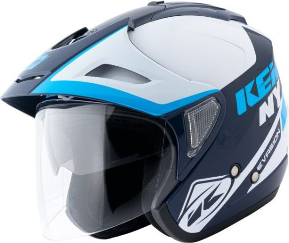 Casca Moto Jet Evasion Navy Blue White 2021