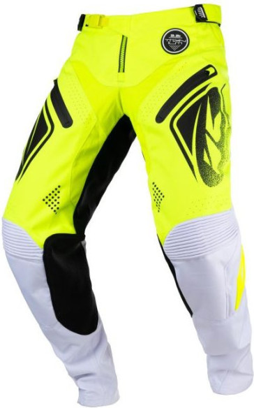 Pantaloni Moto MX Titanium Neon Yellow White 2021
