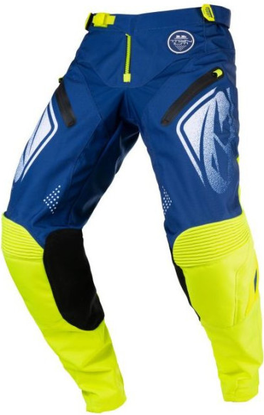 Pantaloni Moto MX Titanium Navy Neon Yellow 2021