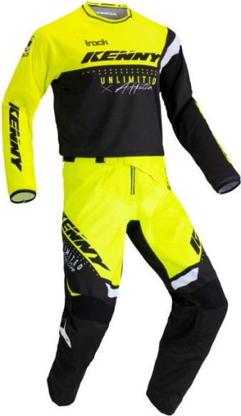 Pantaloni Moto MX Track Focus Kid Neon Yellow 2021
