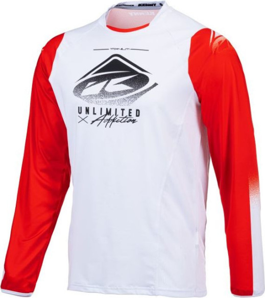 Tricou Moto MX Titanium Red White 2021