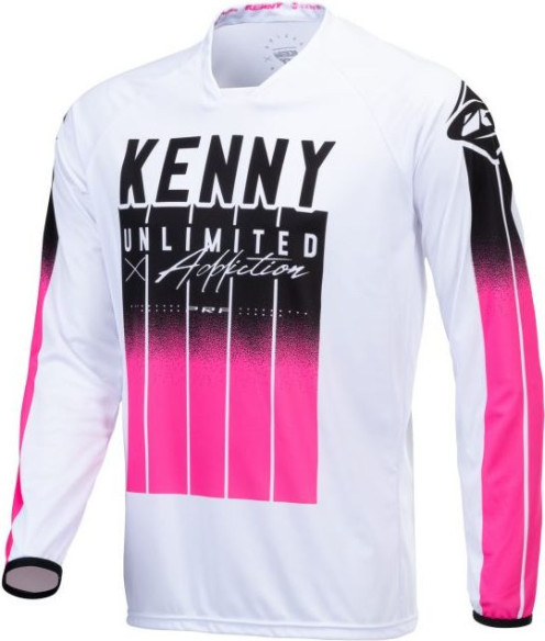 Tricou Moto MX Performance Stripes Black Pink 2021
