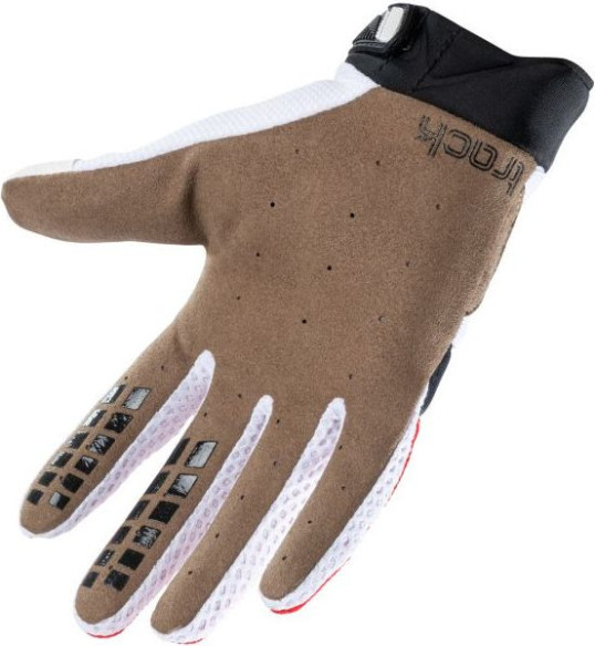 Manusi Moto MX Track White Red Black 2021