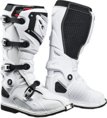 Cizme Moto MX Titanium White