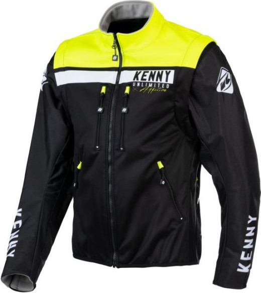 Geaca Moto MX Softshell Enduro Black Neon Yellow 2021