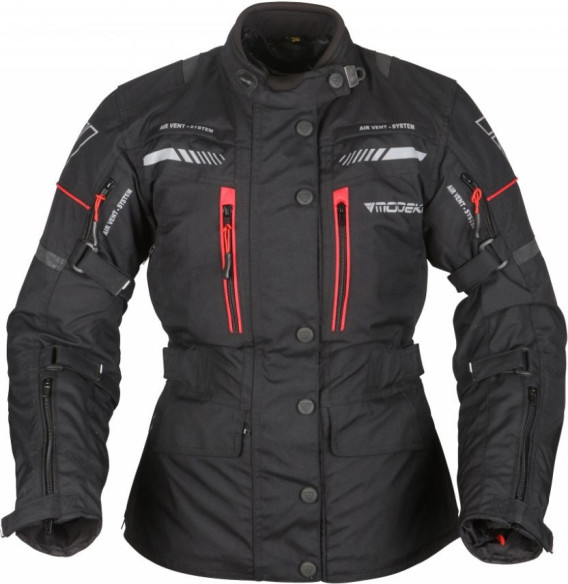 Geaca Moto Textila Dama Winslow Impermeabila Negru Rosu 2020