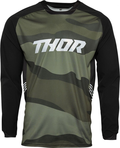 Tricou Enduro Terrain Green Camo