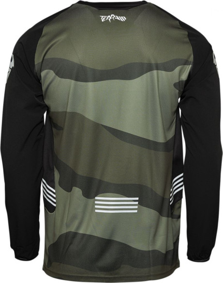 Tricou Enduro Terrain Green Camo