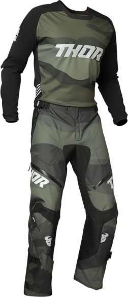 Tricou Enduro Terrain Green Camo