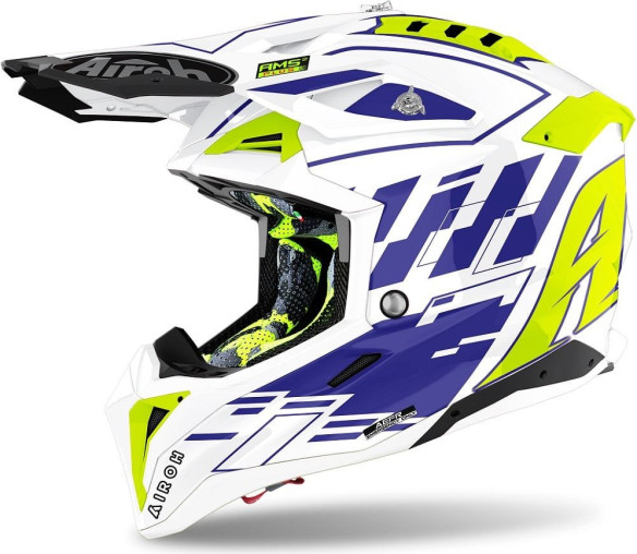 Casca Moto Enduro Aviator 3 Rampage Blue Gloss