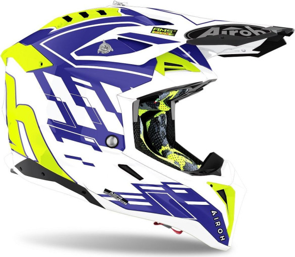 Casca Moto Enduro Aviator 3 Rampage Blue Gloss