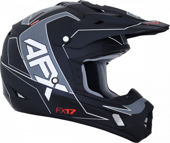 Casca Enduro FX-17 Matte Black White