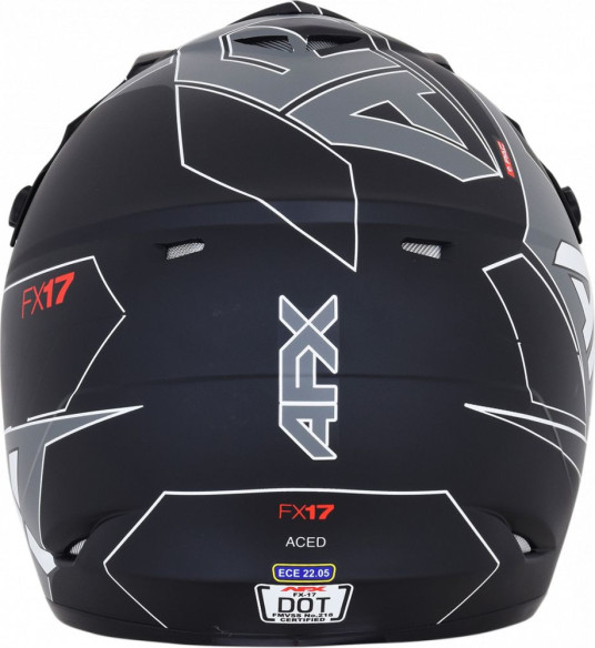 Casca Enduro FX-17 Matte Black White
