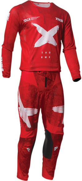 Pantaloni Enduro Pulse Hazard Red White