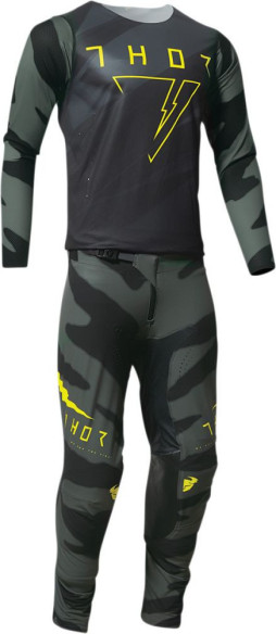 Tricou Moto MX Prime Pro Cast Green Black