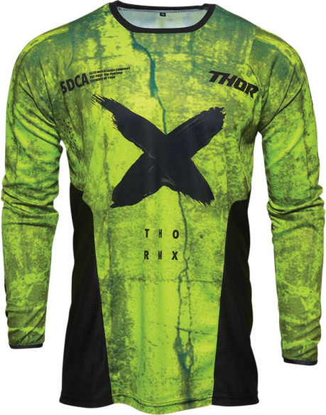 Tricou Moto MX Pulse Hazard Acid Black