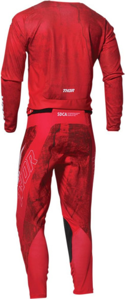 Tricou Moto MX Pulse Hazard Red White
