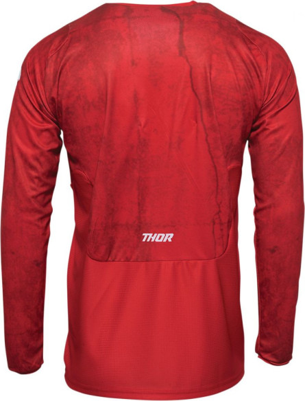 Tricou Moto MX Pulse Hazard Red White