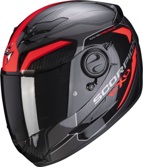 Casca Moto Full-Face Exo 490 Supernova Black Red 2021