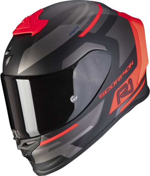 Casca Moto Full-Face Exo R1 Air Orbis Matt Black Red 2021