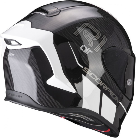 Casca Moto Full-Face Exo R1 Carbon Air Corpus II Black White