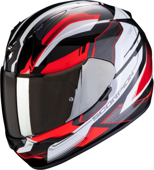Casca Moto Full-Face Exo 390 Boost Black White Red