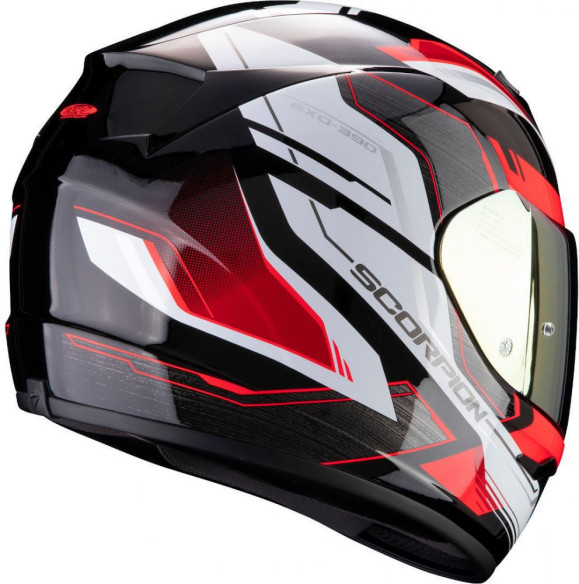 Casca Moto Full-Face Exo 390 Boost Black White Red