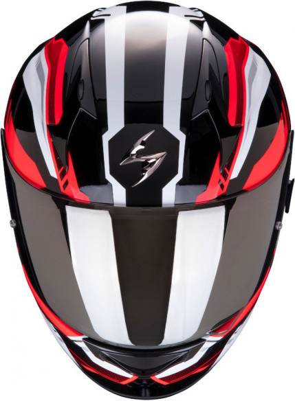 Casca Moto Full-Face Exo 390 Boost Black White Red