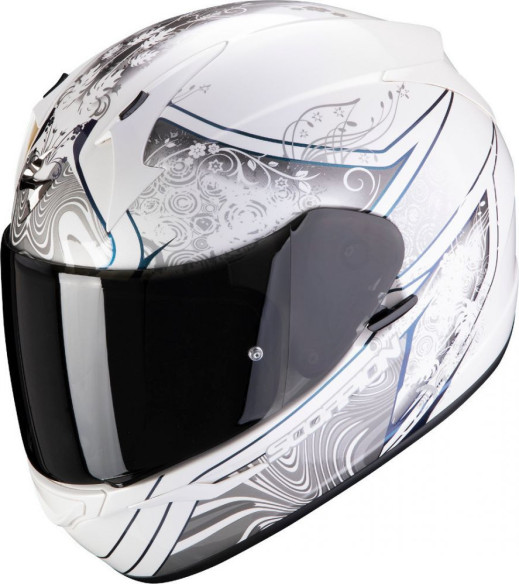 Casca Moto Full-Face Exo 390 Clara White Silver