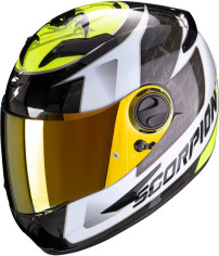Casca Moto Full-Face Exo 490 Tour White Neon Yellow