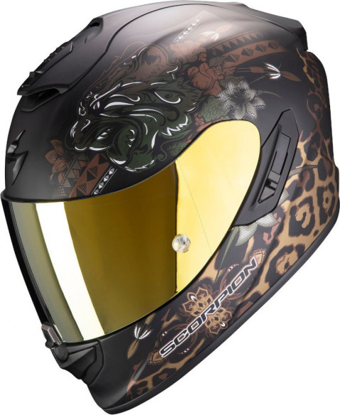 Casca Moto Full-Face Exo 1400 Air Toa Matt Black Gold