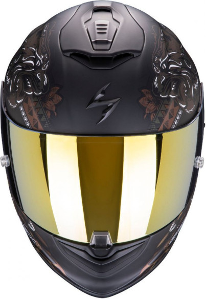 Casca Moto Full-Face Exo 1400 Air Toa Matt Black Gold